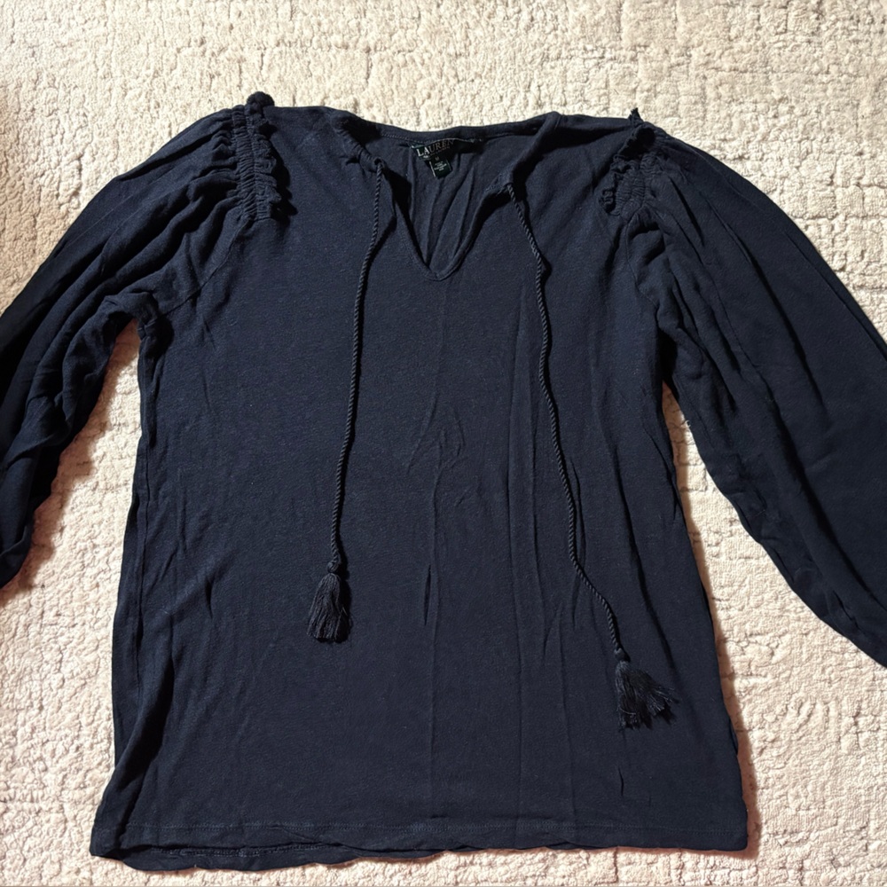 Ralph Lauren Navy Blue Women's Top
